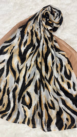 Safari Mocha Taupe | Lawn Printed Hijab