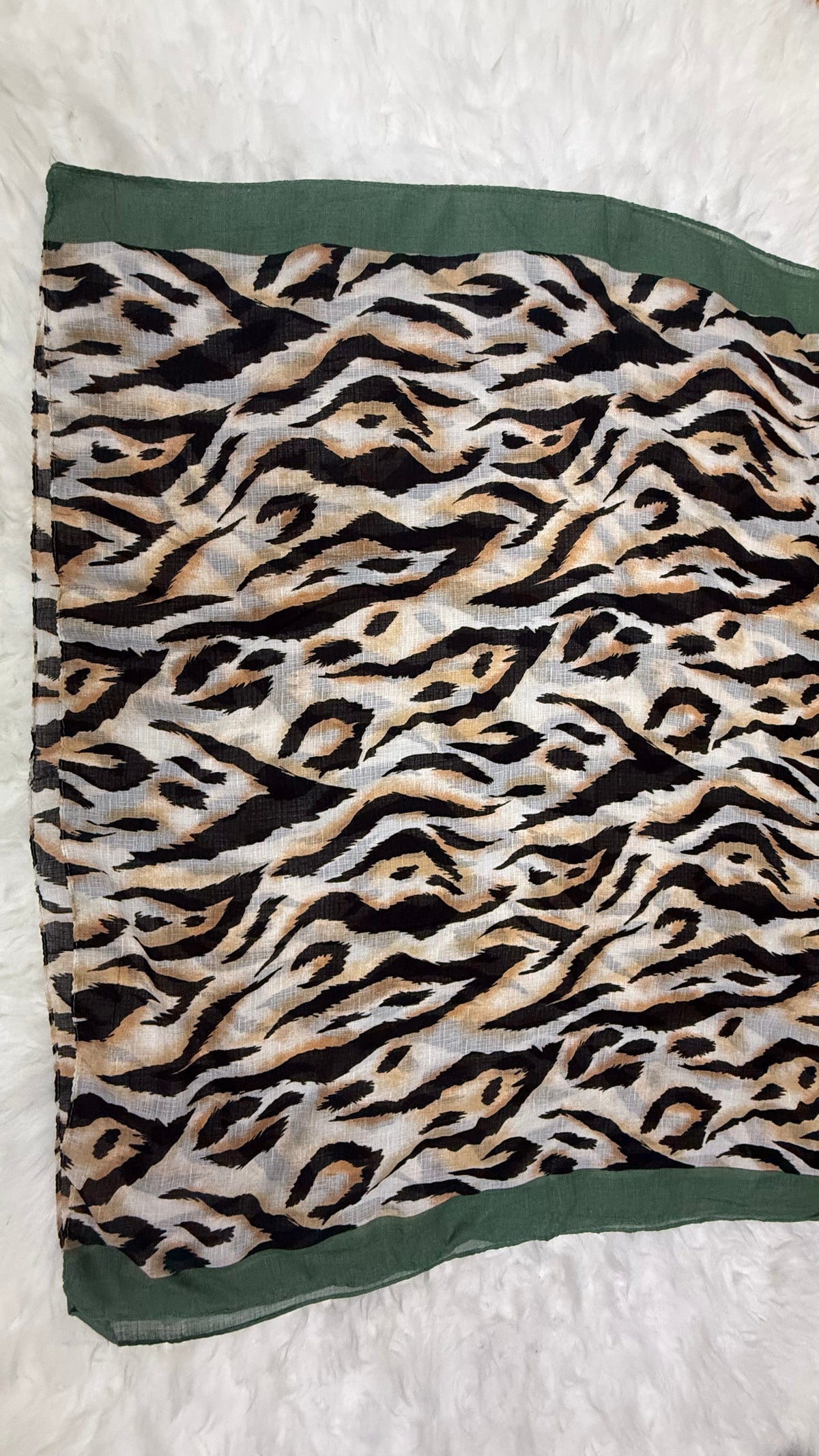 Safari Forest Green | Lawn Printed Hijab