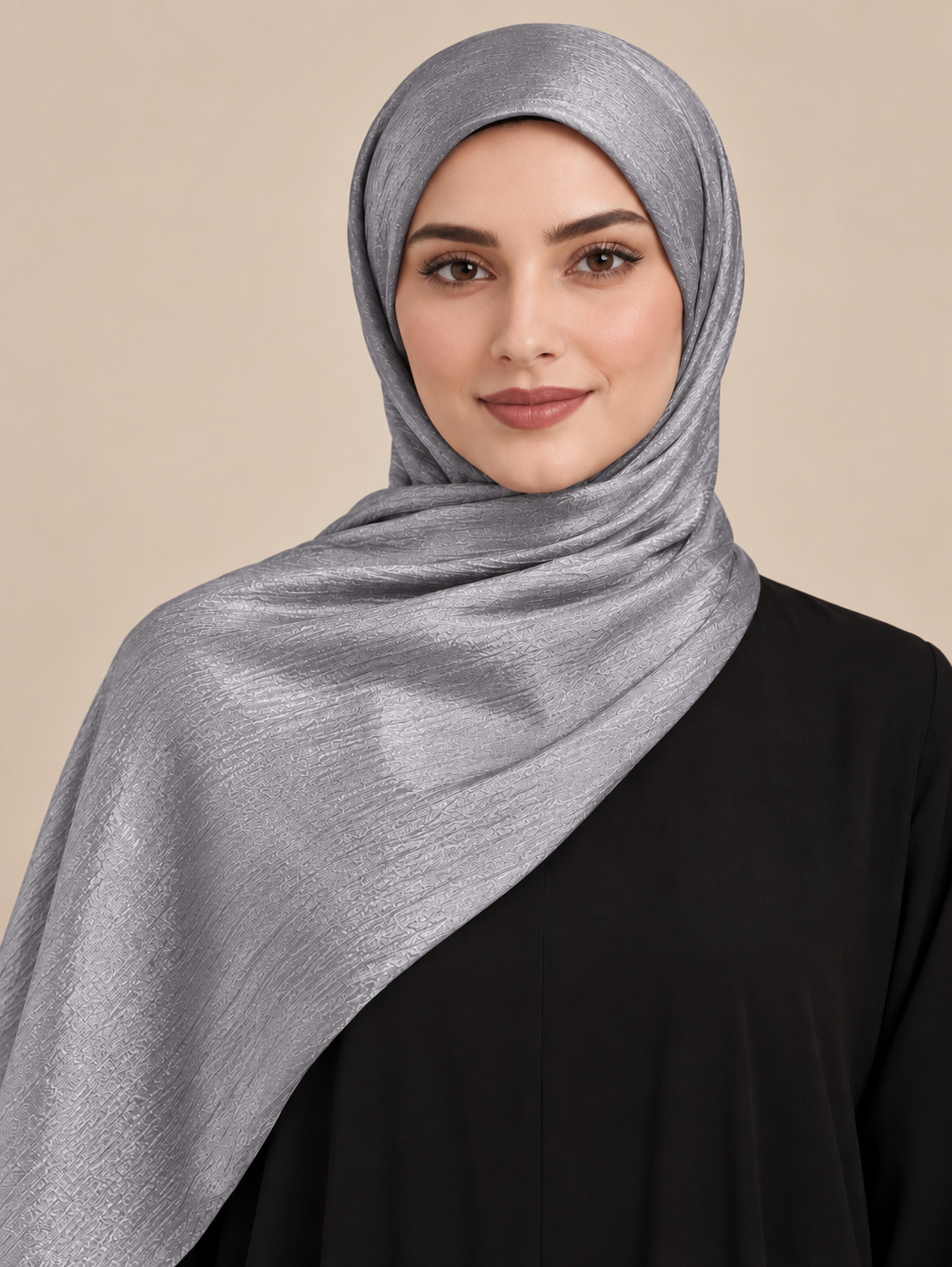 Luxe Crinkle Silk - Silver Grey