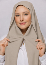 Instant Magnet Hijab | Nude