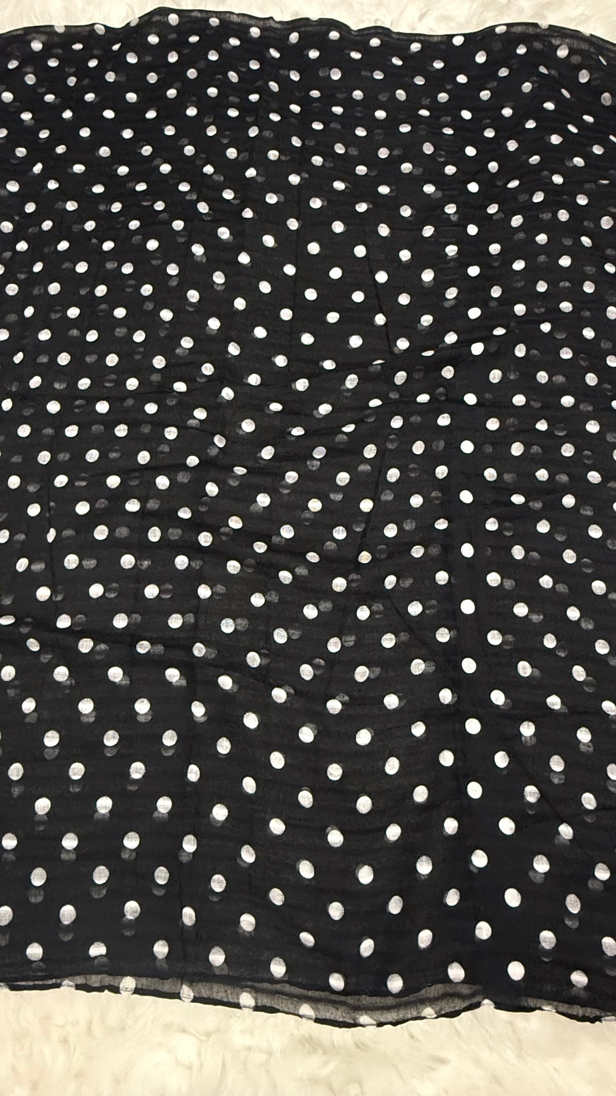 Midnight Polka| Lawn Printed Hijab