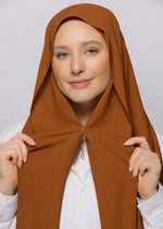Instant Magnet Hijab | Burnt Caramel