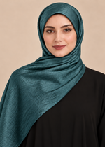 Luxe Crinkle Silk - Peacock Teal