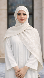 Royale Lawn Jacquard | Ivory White