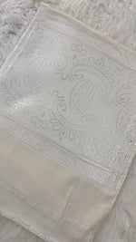 Royale Lawn Jacquard | Ivory White