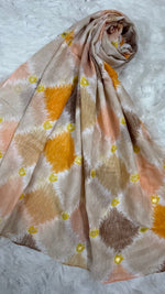 Golden Checks | Lawn Printed Hijab