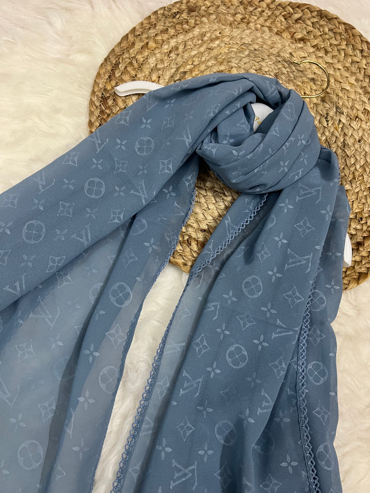 Monogram Georgette | LV | Denim