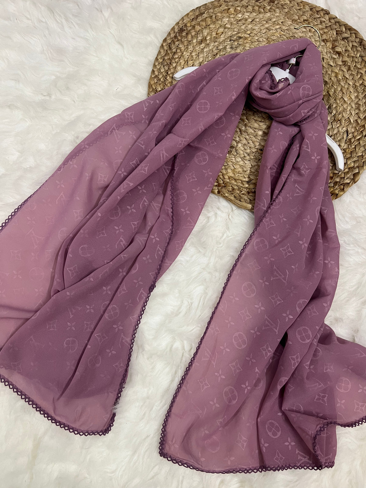 Monogram Georgette | LV | Lilac