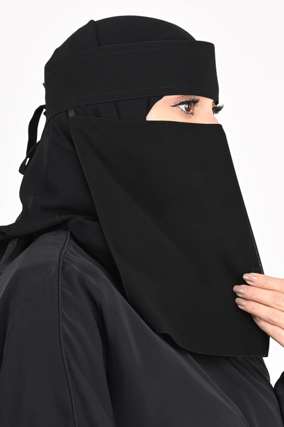 Imported Saudi Niqab | Plain Black