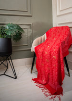 Classic Kashmiri Wrap | Scarlet Flame