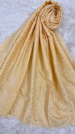 Lawn Foil Spread Hijab | Beige
