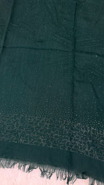 Lawn Stone Drop Hijab | Dark Green