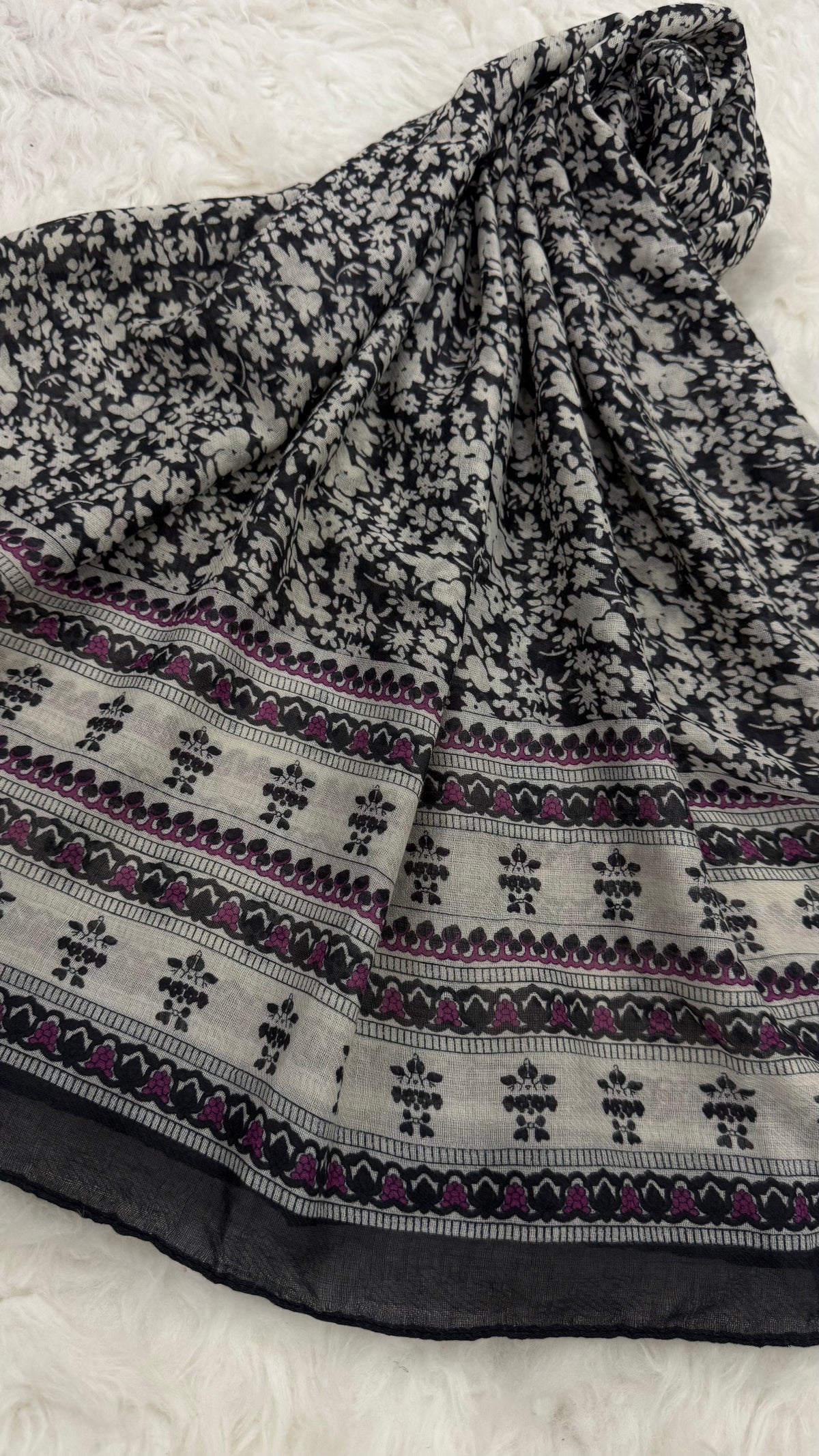 Vintage Fleur Muse | Lawn Printed Hijab