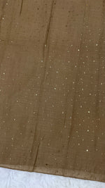 Lawn Foil Spread Hijab | Caramel Brown