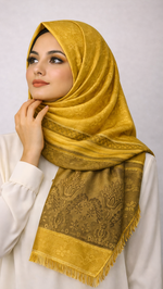 Royale Lawn JacquardII | Golden Mustard