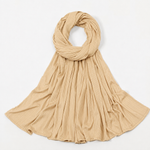Soft Rib Jersey Hijabs | Beige