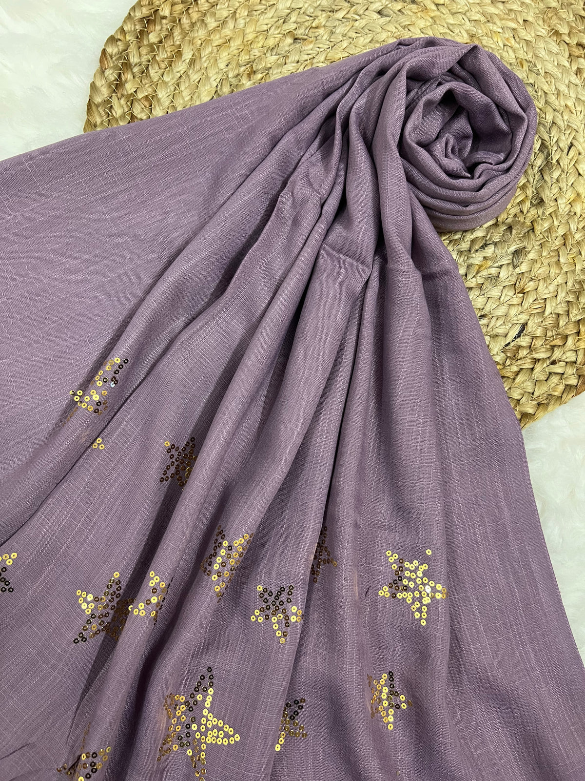Starry Shine Hijab –Lilac Charm