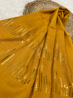 Radiant Sequins Stripes- Mustard