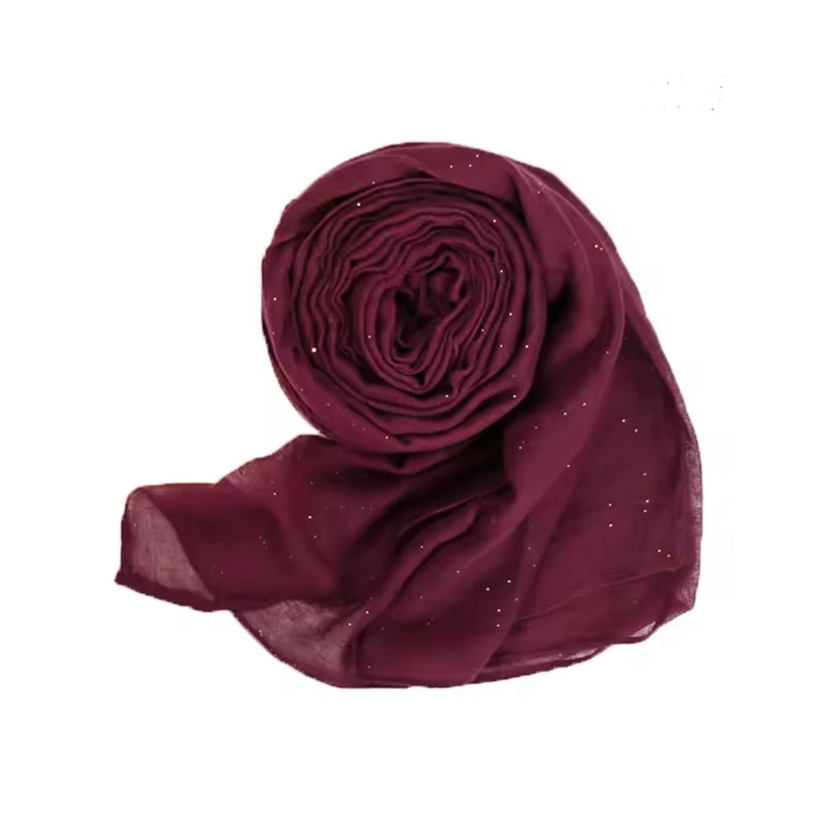 Moonlit | Shimmer Hijab | Maroon