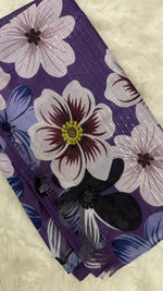 Sequins Bloom Purple | Lawn Printed Hijab with Sequins