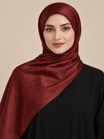 Luxe Crinkle Silk - Brick Red