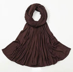 Soft Rib Jersey Hijabs | Dark Brown
