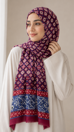 Tribal Berry | Lawn Printed Hijab