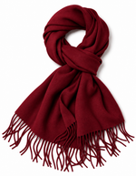 Winter Cashmere Wool Hijab | Maroon