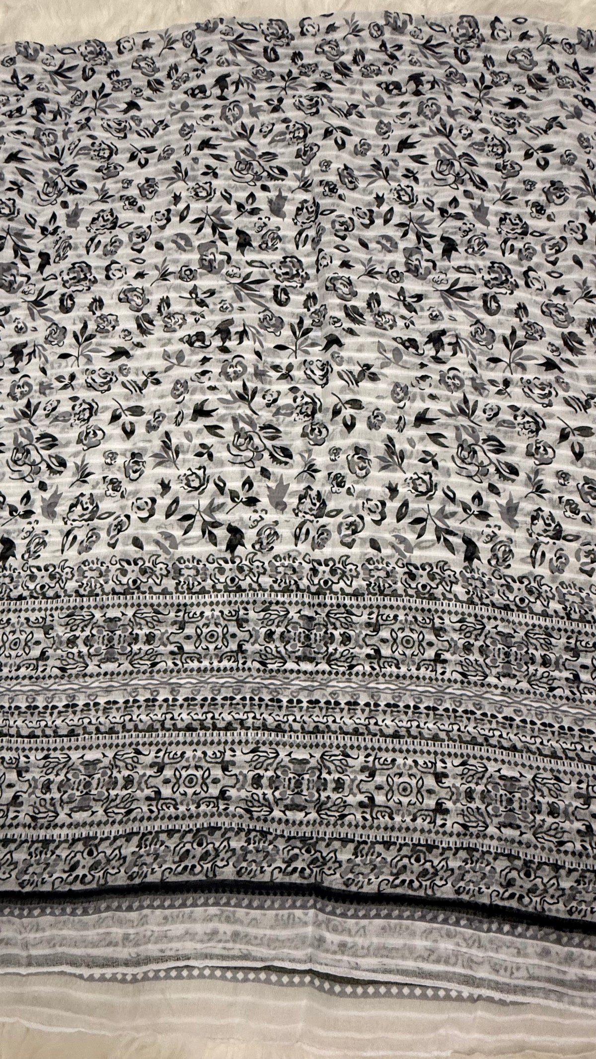 Noir Bloom| Lawn Printed Hijab