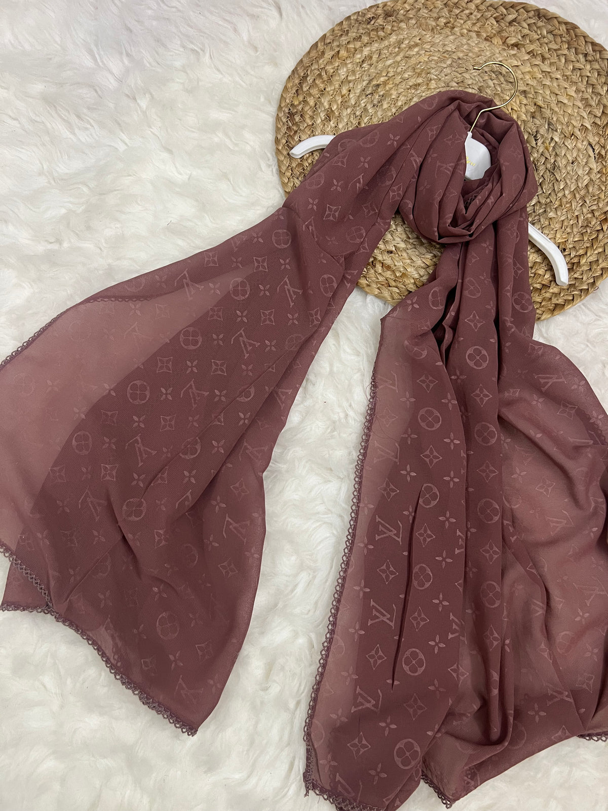 Monogram Georgette | LV | Nude