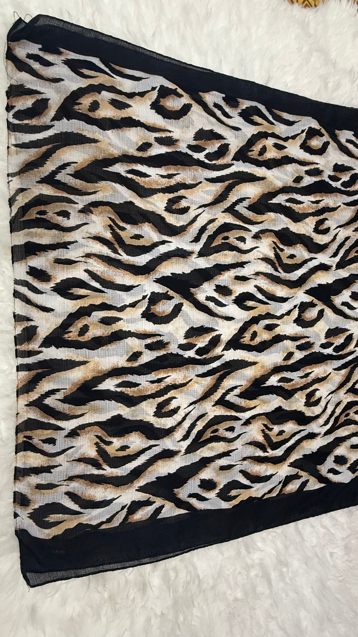 Safari Jet Black | Lawn Printed Hijab
