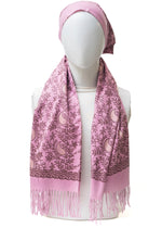 Classic Kashmiri Wrap | Blush Rose