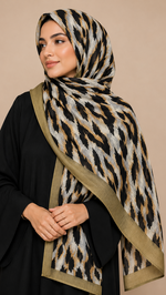 Safari Olive Khaki | Lawn Printed Hijab