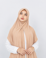 Instant Pre-Sewn Jersey Hijab | Nude