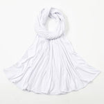 Soft Rib Jersey Hijabs | Pure White