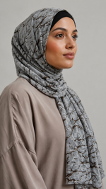 EarthBound | Ice Blue | Lawn Printed Hijab