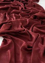 Crushed Velvet Silk Hijabs | Rust Orange