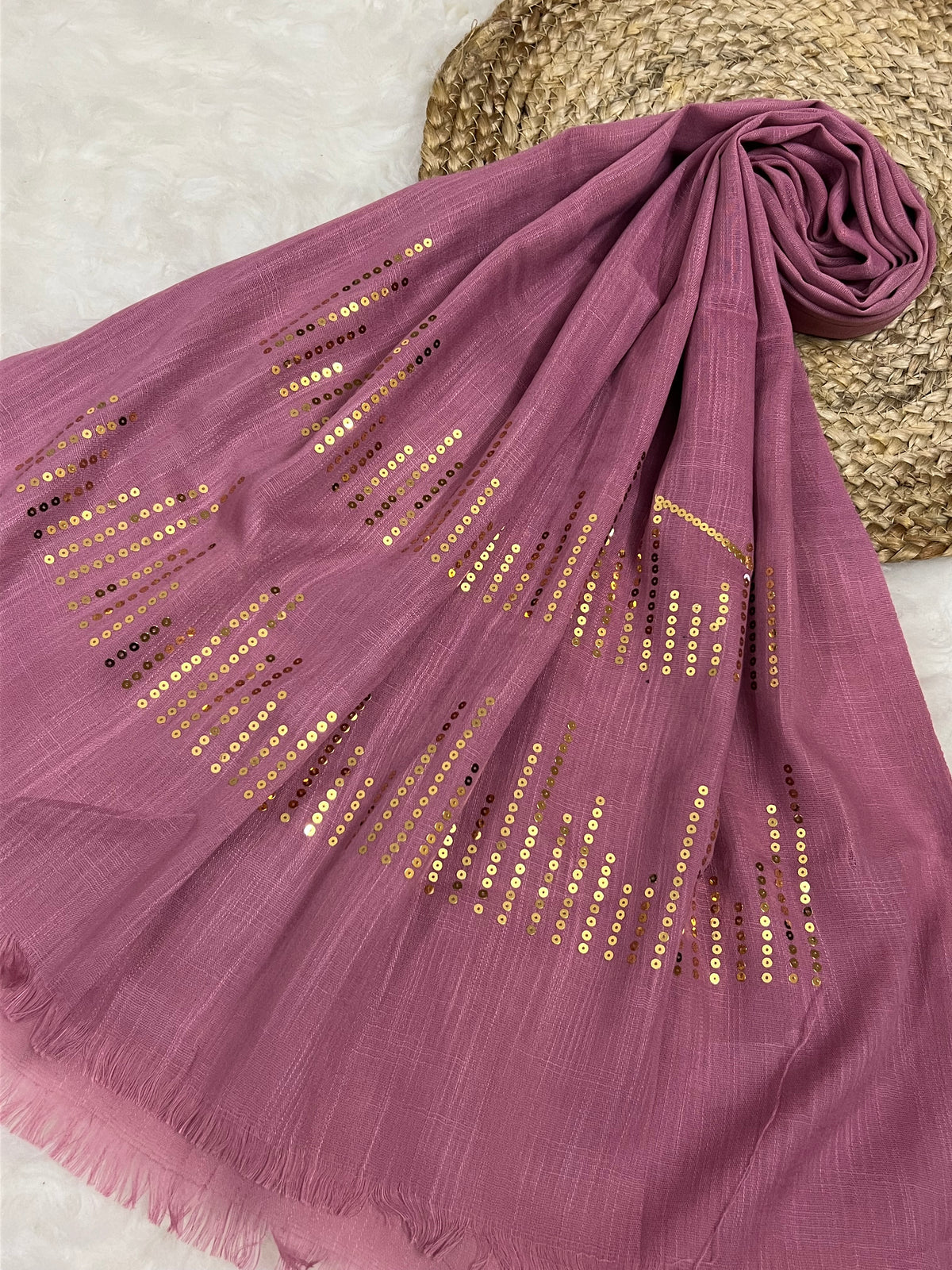 Radiant Sequins Stripes- Pink