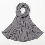 Soft Rib Jersey Hijabs | Light Grey