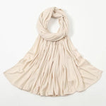 Soft Rib Jersey Hijabs | Cream White