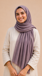 Lawn Stone Drop Hijab | Lilac