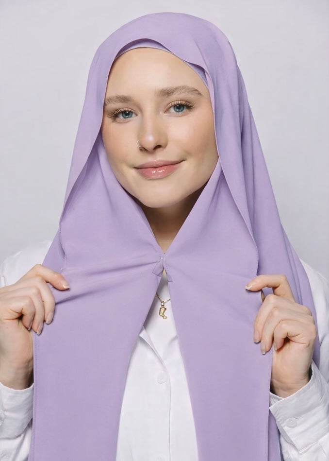 Instant Magnet Hijab | Lilac Mist
