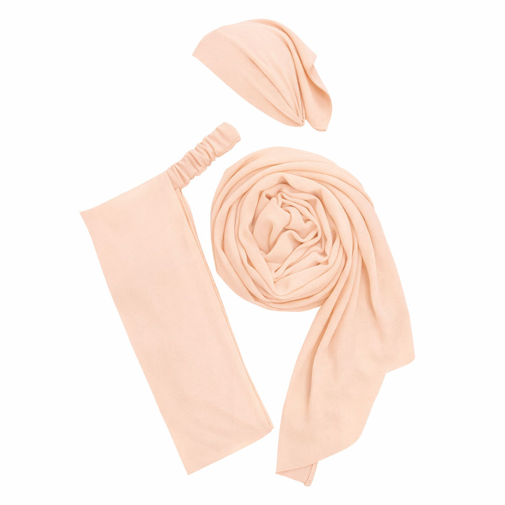 3-in-1 Hijab Essential Set | Pale