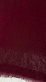 Lawn Stone Drop Hijab | Antique Maroon