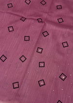 Lawn Block Print Hijab | Shiny Squares | Muted Pink