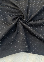 Silk Embellished Hijabs | Deep Black