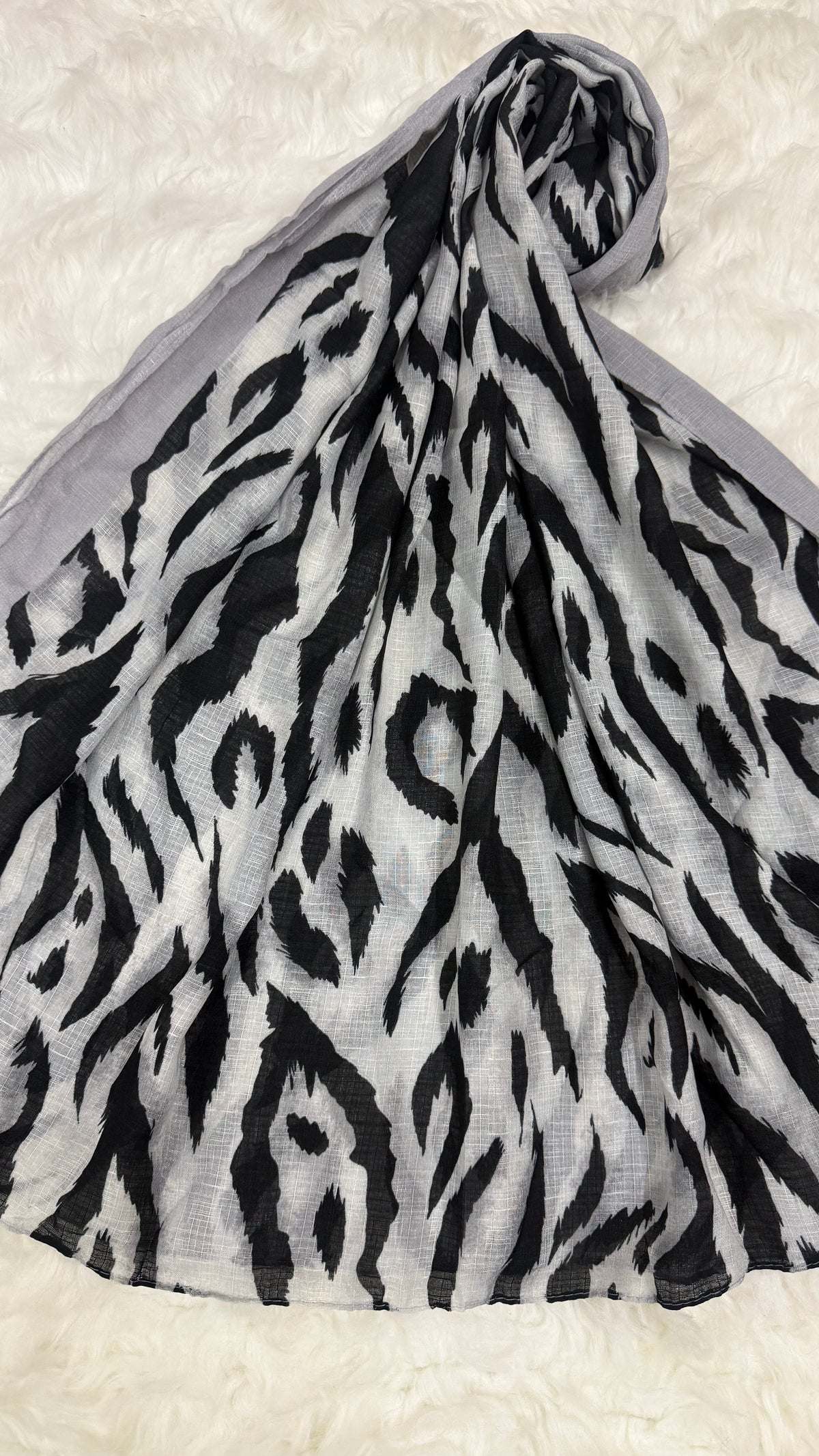 Safari Ash Grey | Lawn Printed Hijab
