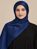Luxe Crinkle Silk - Navy