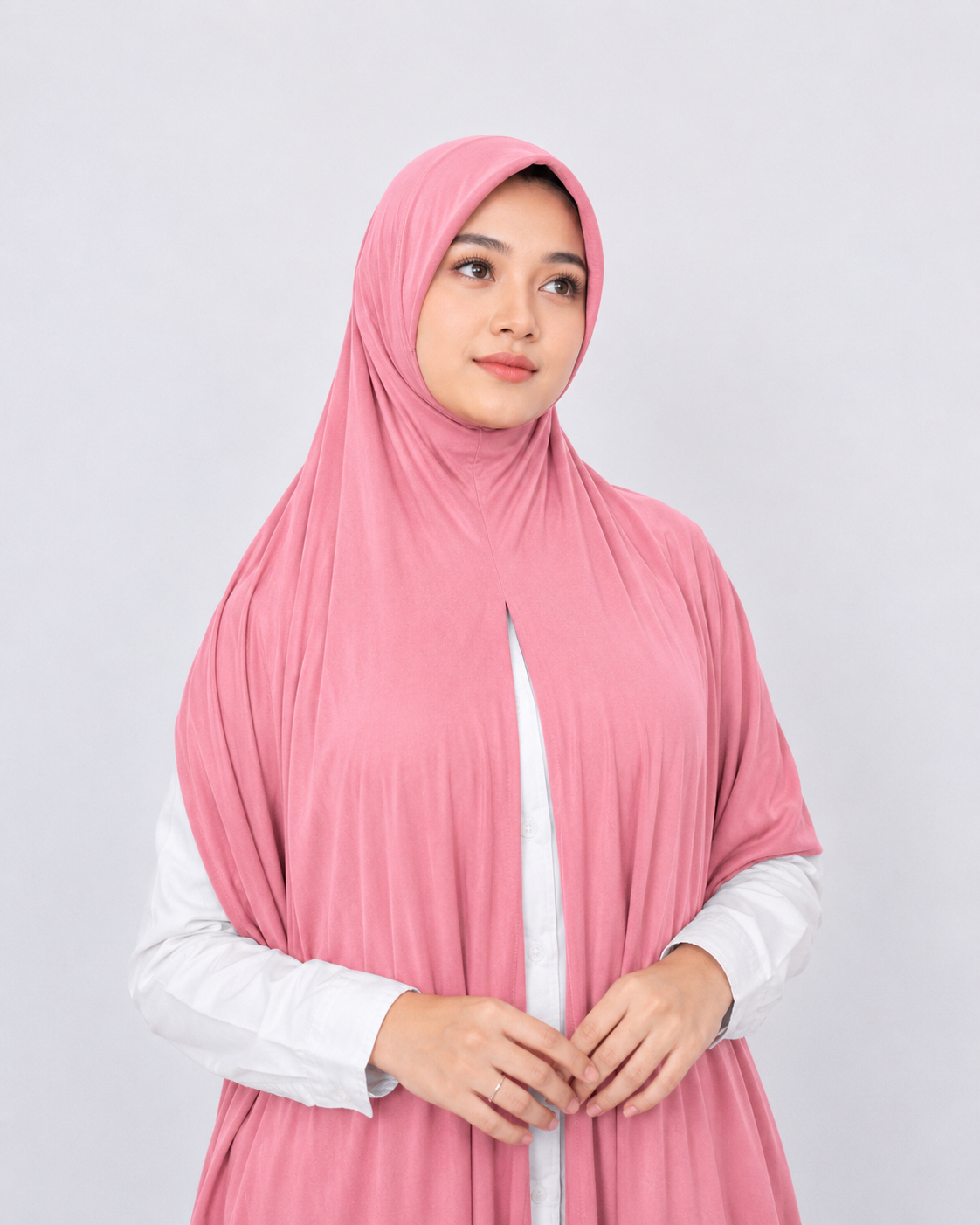 Instant Pre-Sewn Jersey Hijab | Rose Pink