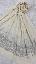 Lawn Stone Drop Hijab | Cream White